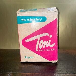 Vintage Regular Toni‎ Home Permanent Box & Rollers/Rods Home Permanent